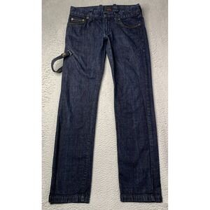 Vintage Energie GOLD Jeans Mens Size 33 Drak Wash Strap Y2K Streetwear Italy